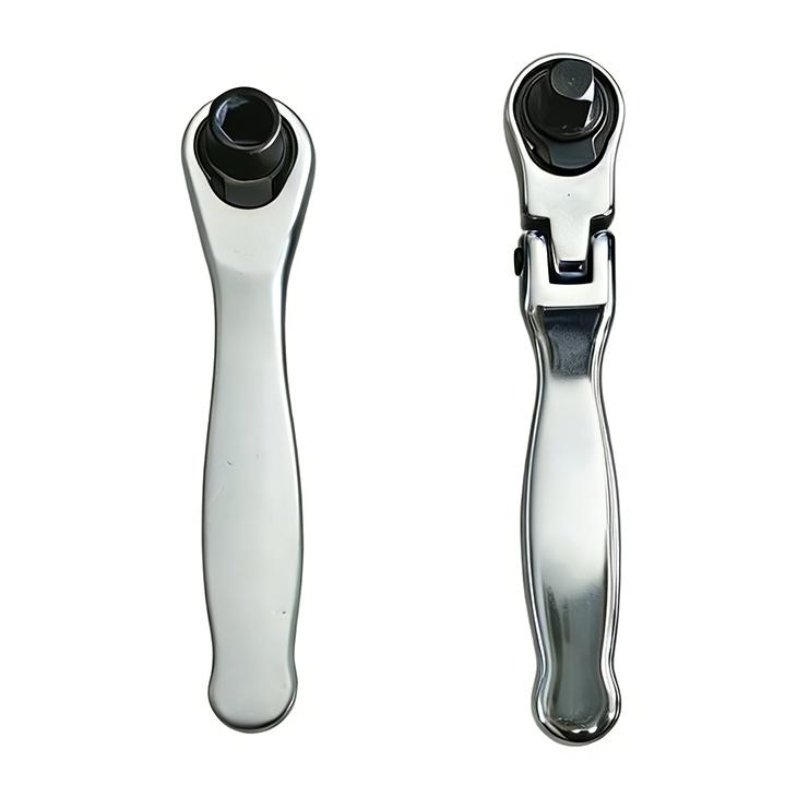 2 Pieces 72 Teeth Mini Ratchet Wrench Toughbuilt Swivel Socket Wrench Spanner for 1/4 "Drive Sleeve Automotive Mini Repair Tools