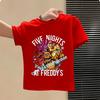 2026 T-shirt per Bambini Five Nights At Freddys Cartone Animato T-shirt Grafica FNAF Top Sportivi Casual per Bambini Maniche Corte Abbigliamento per Bambini