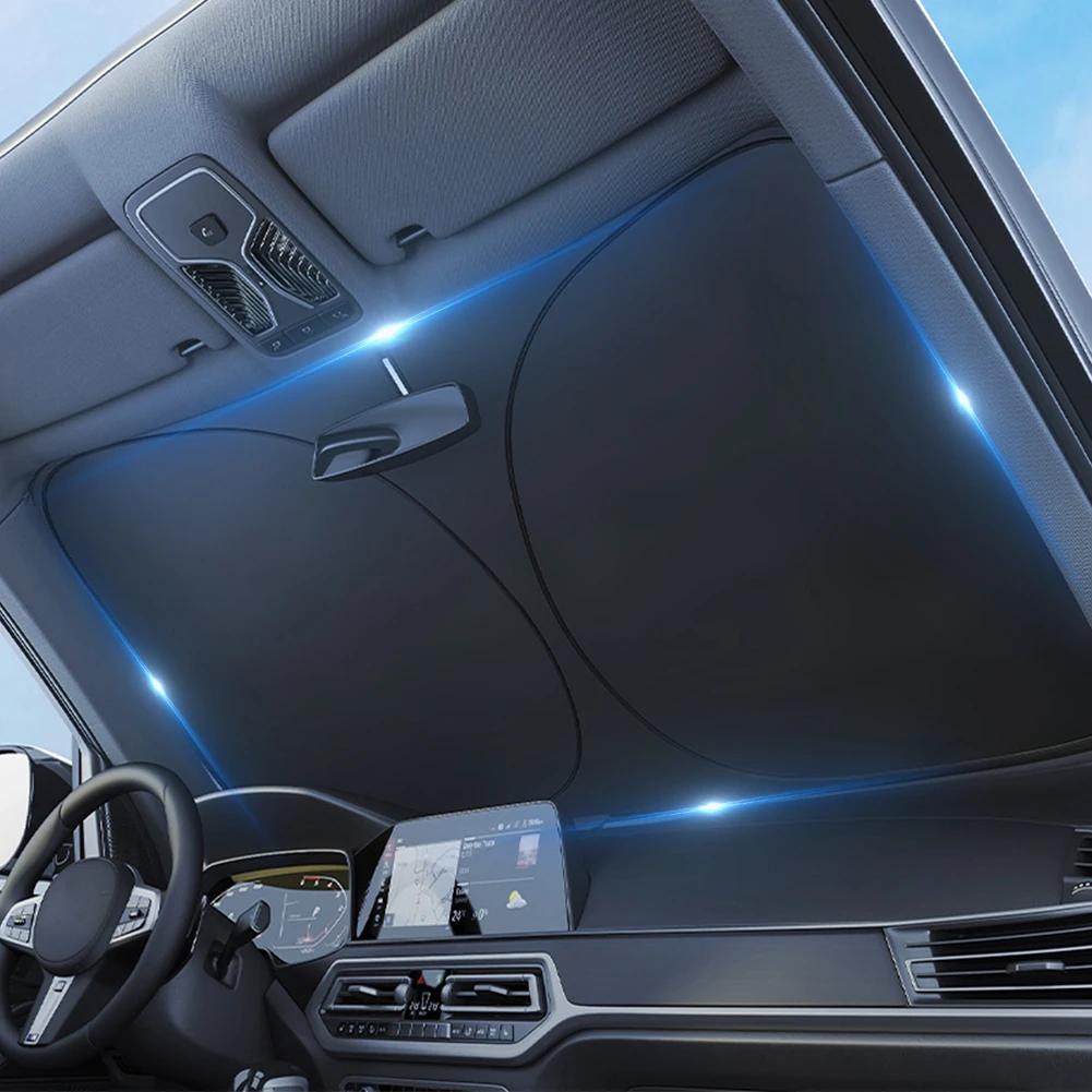 Car Front Window Sunshade Cover Sun Shade Windshield Visor Windscreen Folding Auto UV Protection Curtain Styling Accessories