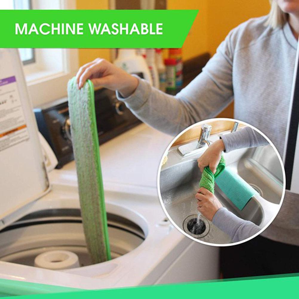 Convenient and Efficient Microfiber Mop Head Replacement Perfect for Wood Vinyl and Tile Floors 18 Inch Compatible