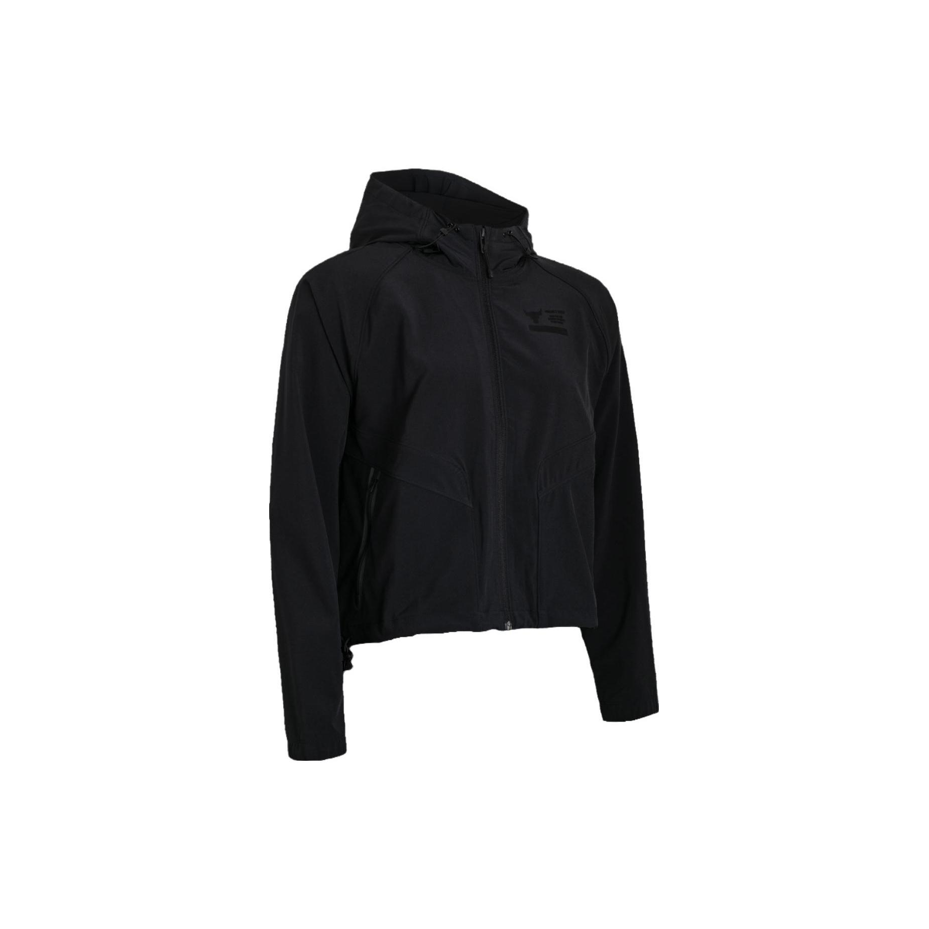 (WMNS) Under Armour Project Rock Unstoppable Hooded Jacket  Black  Women s 1380183-001 L