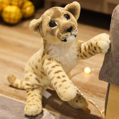 Liebevolle Simulation Löwe Tiger Leopard Plüschtiere Niedliche Stofftiere Weiche Realitätsnahe Tierspielzeuge Kind Kinder Jungen Geburtstagsdeko Geschenk