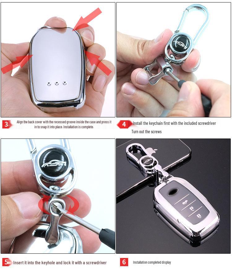 Toyota Key Shell & Remote Protective Cover for Highlander/Camry