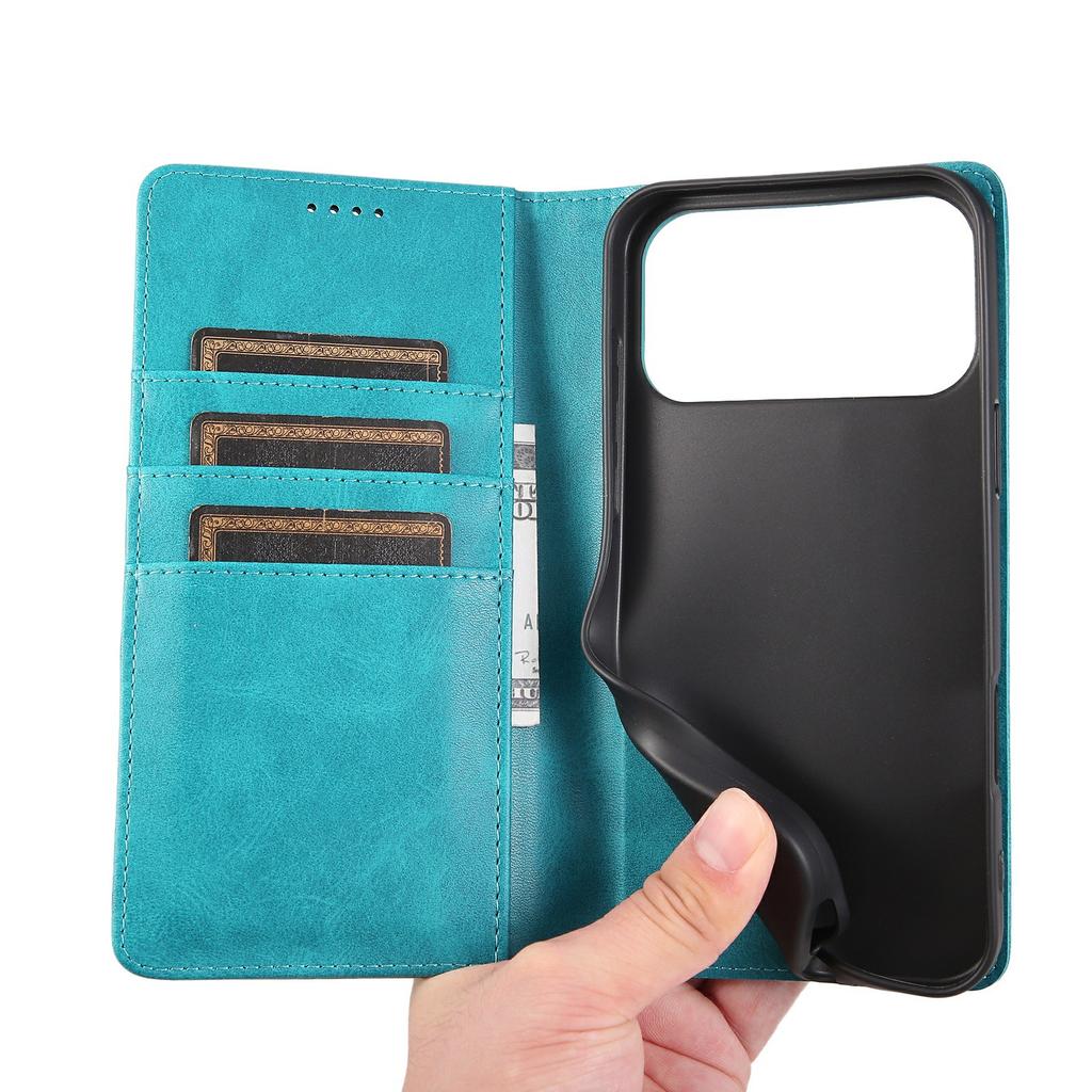 For iPhone 17 Pro Case RFID Blocking PU Leather Phone Wallet Cover