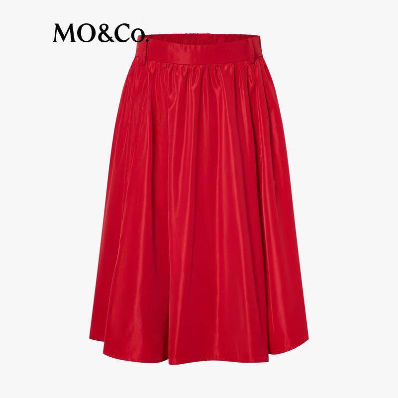 MO&Co. A-Line High-Waist Midi Skirt