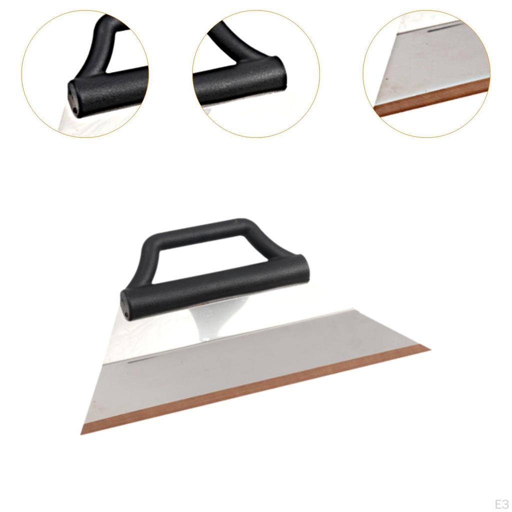 Car Tint Squeegee Comfortable Grip Flexible Stainless Steel Curved Easy To Use Convenient Film Scrap