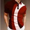 Herren Golf Poloshirt Kurzarm Knopf T-Shirt Top