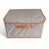 Fabric Storage Box with Lid, Sturdy Three-Dimensional Design, Ideal for Closet Organization and Home Storage.