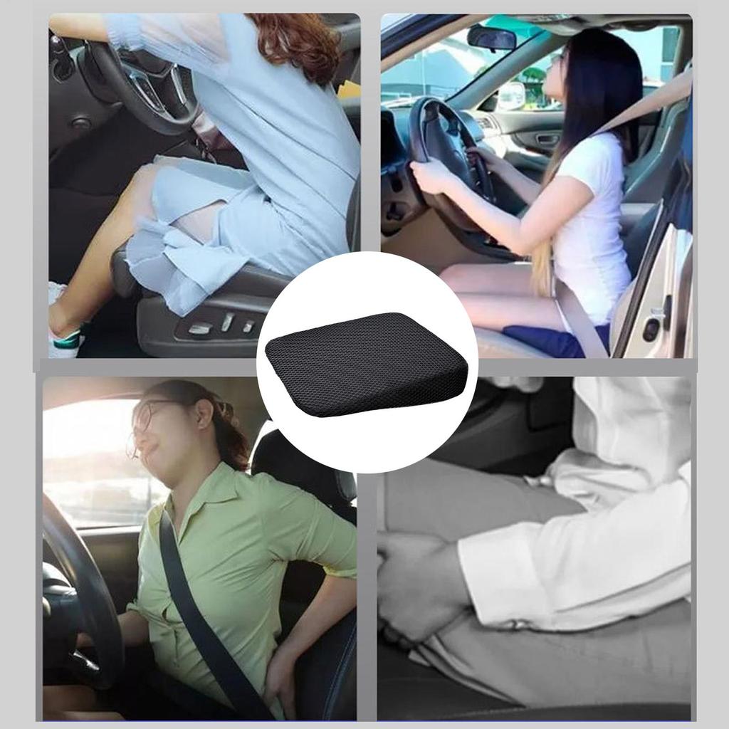 Driver Seat Booster Non-Slip Hip Support Car Seat Booster Adult Short Driver For Tailbone Fatigue Relief Truck SUV RV Sedan