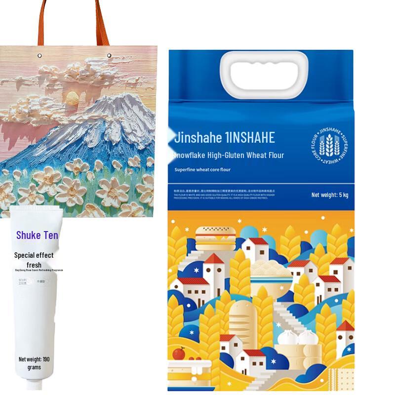 Shuke White Peach Toothpaste & Jinshahe Flour 5kg Spring Festival Bundle