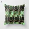 Decorative Sofa Pillowcase Throw Green Collection Cushion Cover Eye Geometric Abstract