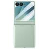 Galaxy Z Flip7 Case With Hinge Soft-Touch PU Leather Full Cover Shockproof Protective Shell