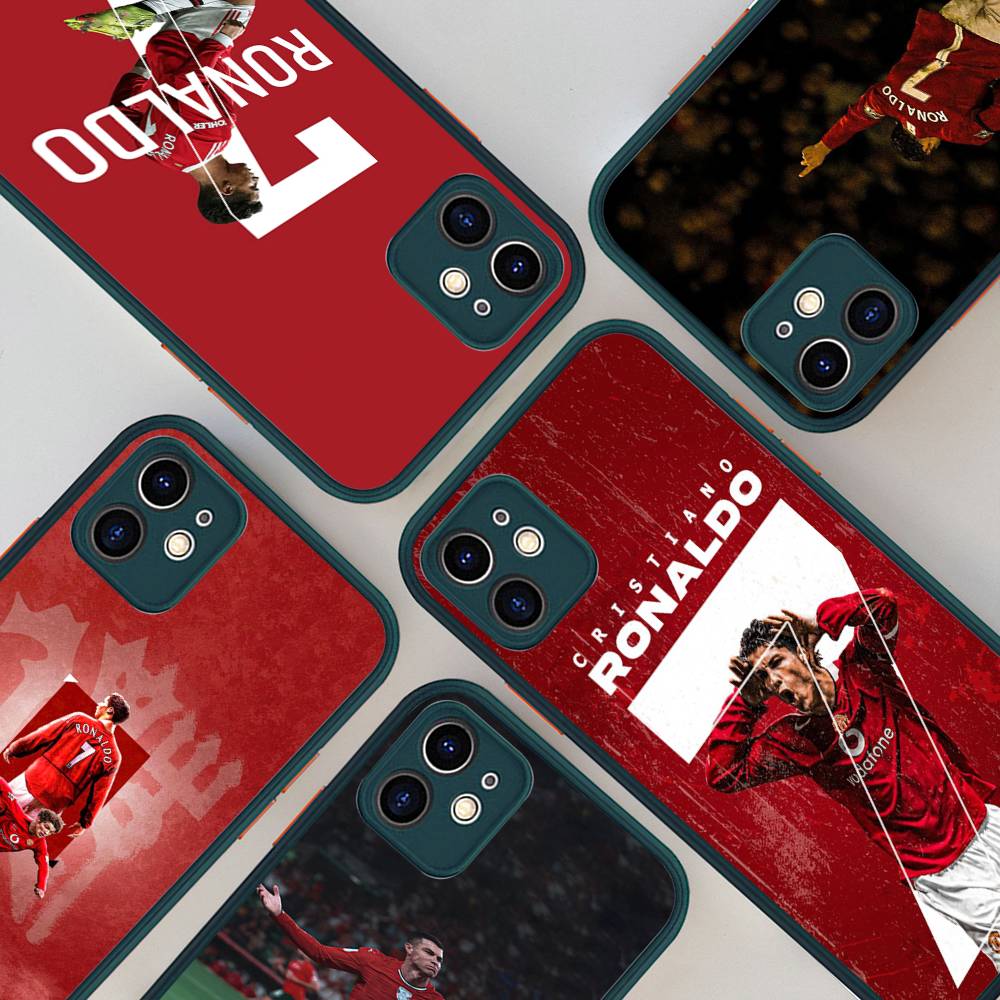 Famous Football Players C-CR7 For Silicone Matte Phone Case For iPhone 16 Pro Max 15 14 13 12 11 X XS MAX