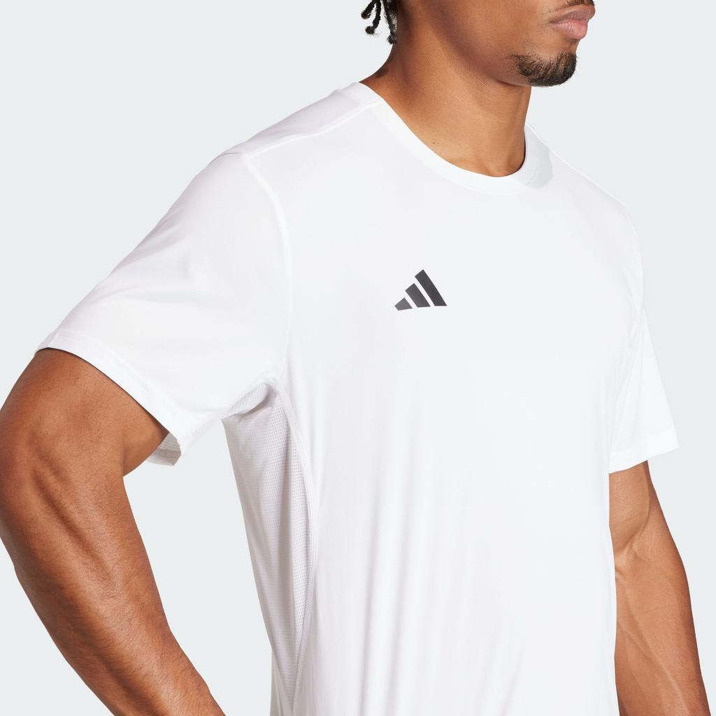 adidas Adizero Essentials Running Tee Men Tops White IN1157