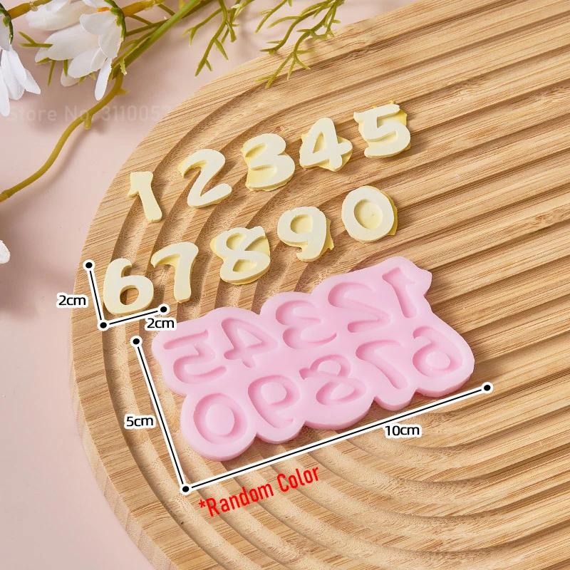 26 English Letters 3D Alphabet Mold Silicone Uppercase Lowercase Chocolate Fondant Cake Cookie Baking Mould Dessert Decoration