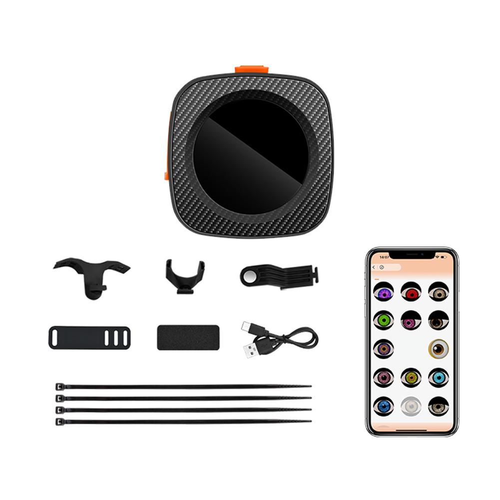 

Динамический задний фонарь «Дьявольский глаз» для мотоцикла/велосипеда, 3D светодиодные декоративные огни, управление через мобильное приложение, аксессуар для DIY модификации рисунка