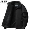 JEEP SPIRIT Men's Retro Pilot Lamb Wool Lined Cotton Jacket