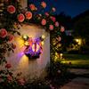 Solar Powered Solar Wall Light Butterfly Shape Outdoor Wall Decor Garden Decor Light  Garden Fence