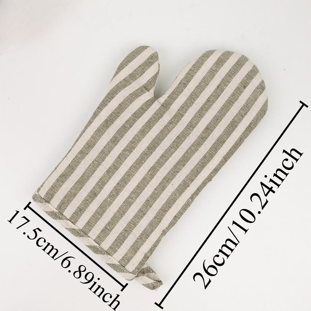 Dicke Küchen-Hitzebeständige Handschuhe Rutschfest Langlebig Zum Backen Mikrowelle Hitzebeständig Sicher Kochen