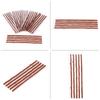 30pcs Brown Tubeless Tyre Tire Puncture Repair Seal Rubber Strips for Car Motorcycle 200*6mm