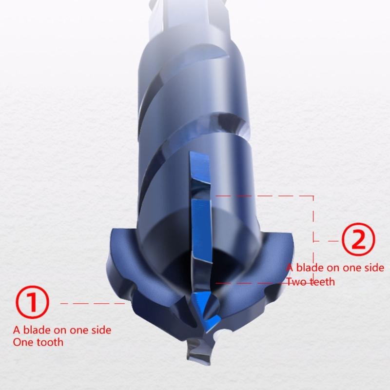 Serrated Drill with Misaligned Alloy Triangular Drill Wear-Resistant Easy to Drill Holes for Ceramic Tiles
