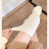 Solid Color Over The Knee Long Tube Boot Socks for Women Winter Thicken Ribbed Knit Tall Thigh High Stockings Leg Warmer