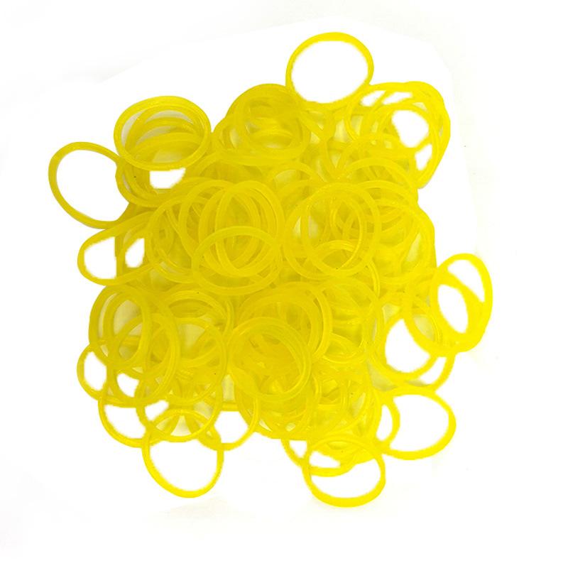 Colorful Rubber Bands Industrial Disposable High Temperature Resistant High Elasticity Children's Handmade Braided Bracelet Hair