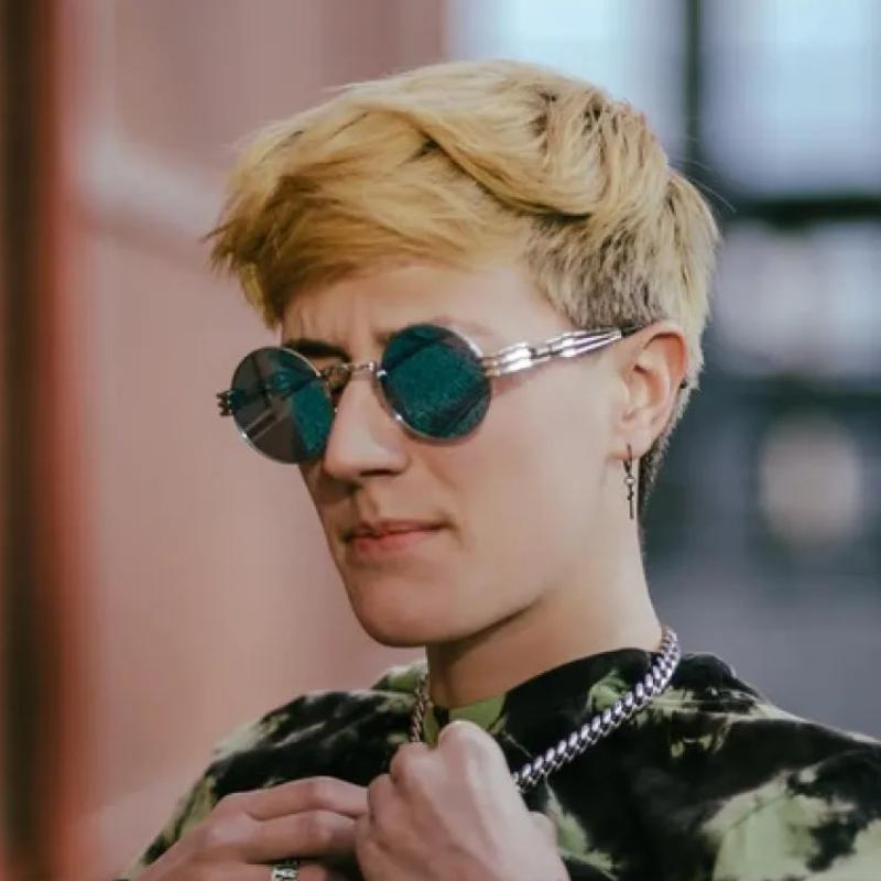 Gotyckie Czerwone Okulary Przeciwsłoneczne Steampunkowe Vintage Metalowe Okrągłe Okulary Przeciwsłoneczne UV400 dla Mężczyzn Kobiet Modna Marka Projektanta Lustrzane Okulary