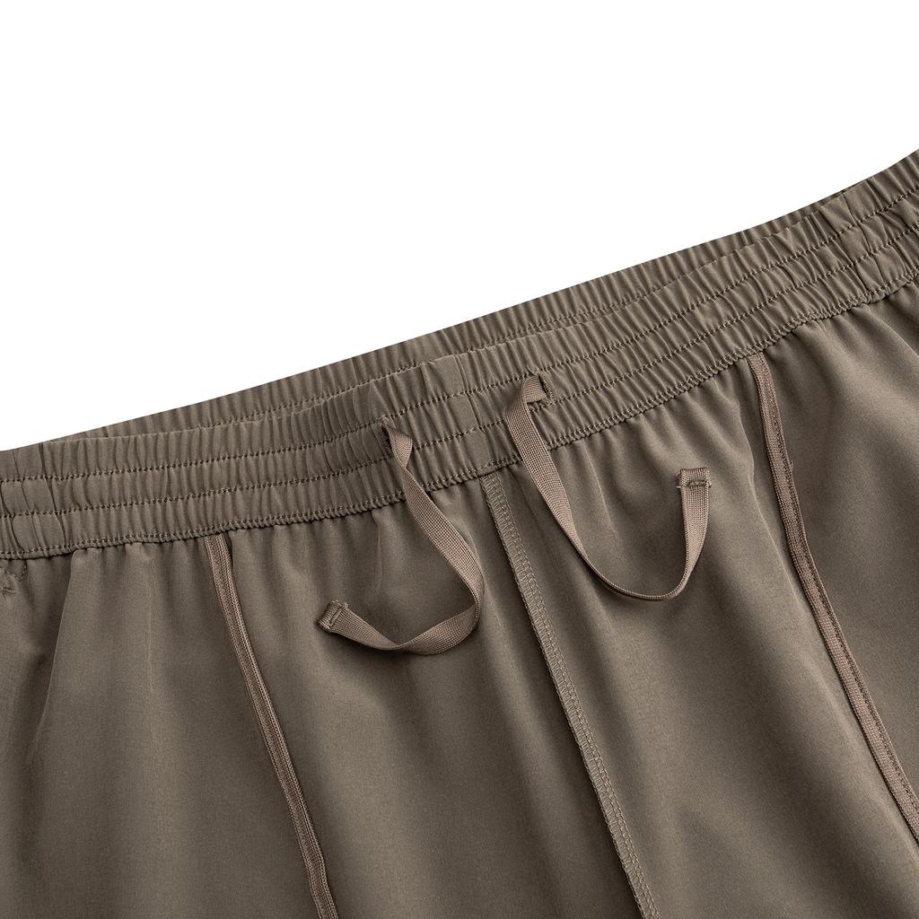 Anta Mens Woven Sports Long Pants Summer Casual Pants Men bottoms Gray Brown 952625509-2