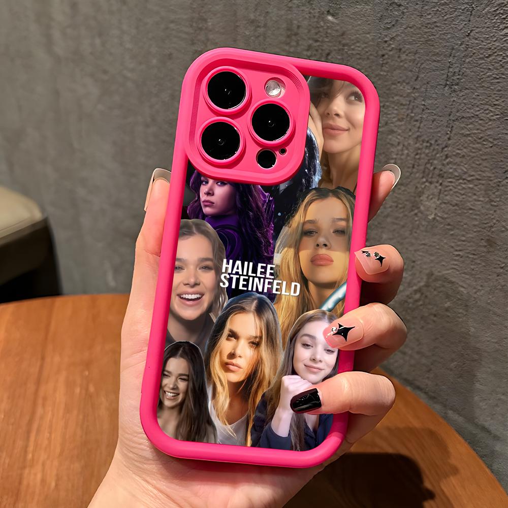 Hailee Steinfeld Thicken TPU Mobile Phone Case for iPhone 17 16 15 14 13 12 11 Air Pro Max Plus Colorful Cover