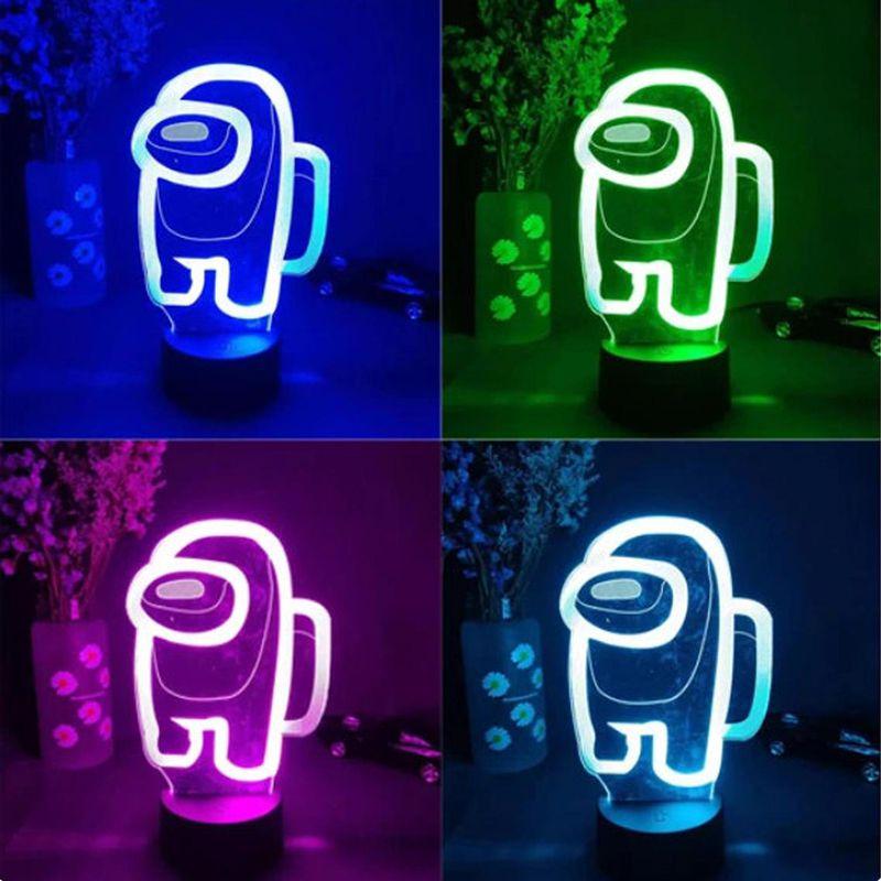 Impostor Light Night 3d Illusion Led Bedside Lamp Xmas Gift Decor Home