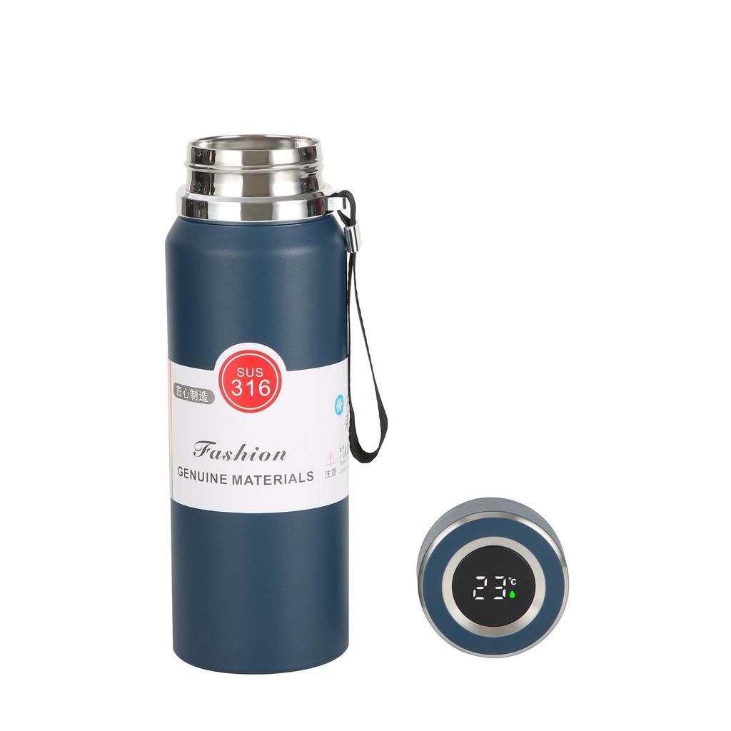 Premium 316 Stainless Steel Portable Sports Thermos with Tea Infuser and Lanyard