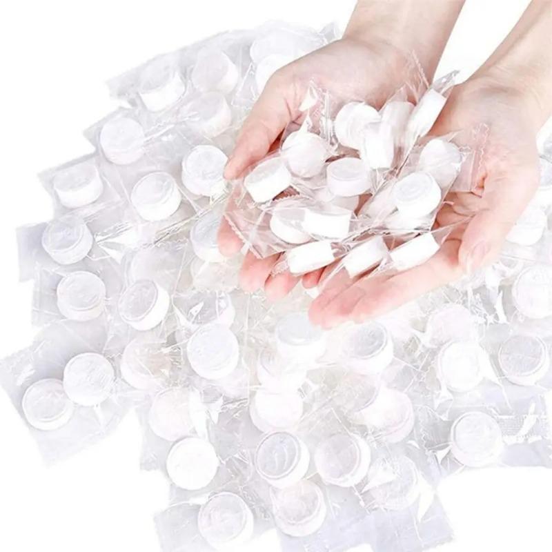 100pcs Portable Compressed Towel Disposable Face Cleaning Soft Compressed Hand Wipe Towel Non-Woven Makeup Wipes