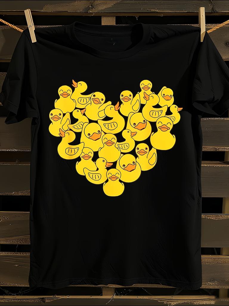 Cute Duck Heart Love Duck Lover Tshirt