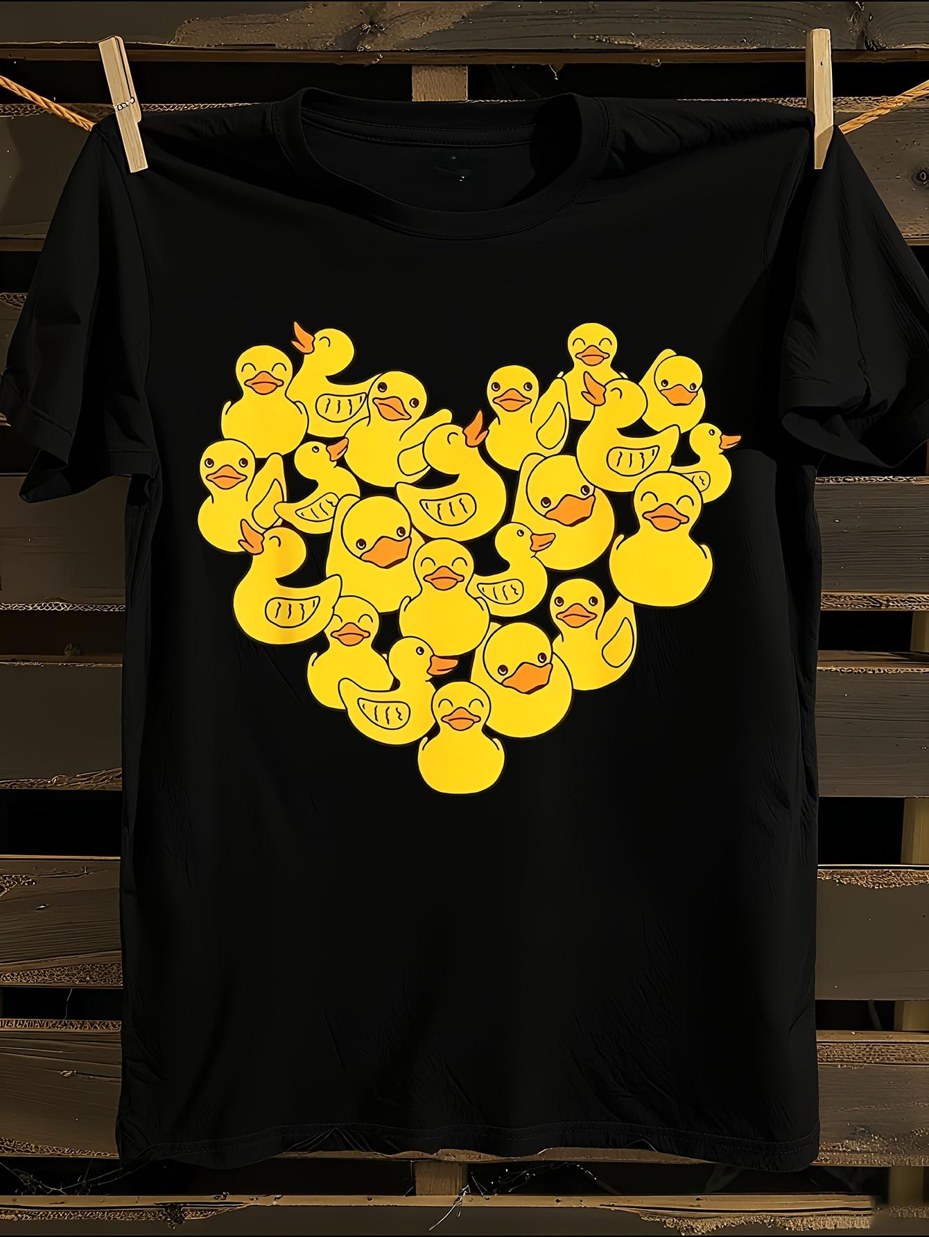 Cute Duck Heart Love Duck Lover Tshirt L