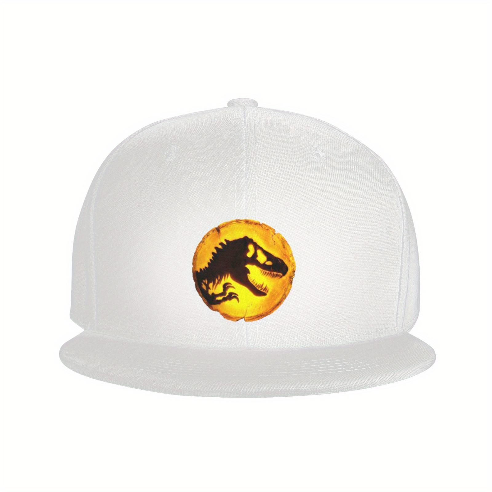 Jurassic Park  Flat Brim Baseball Cap Adjustable Outdoor Casual Street Style Snapback Hat One Size