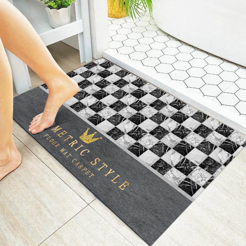 Bathroom Entrance Mat, Natural Rubber Absorbent Foot Mat, Bathroom Quick Drying Mat, Yamei Diatomaceous Mud, The Same Type of Soft Floor Mat