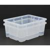 Takagi Nestea Container M, Clear, for Tool Storage, Stackable for Compact Storage, Made In Japan