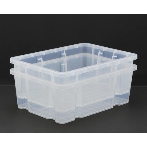 Takagi Nestea Container M, Clear, for Tool Storage, Stackable for Compact Storage, Made In Japan