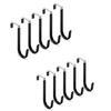 Door Hangers Hooks with Rubber Organizer Hooks for Living Room, Bathroom, Bedroom, Kitchen Hanging Clothes, Towels, Hats, Coats