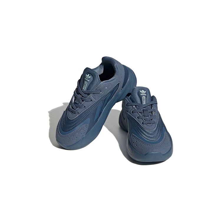 Adidas Originals Ozelia EL Retro Trend Lightweight Durable Non-Slip Low-Top Casual Shoes Kids Sneaker Blue IE4089