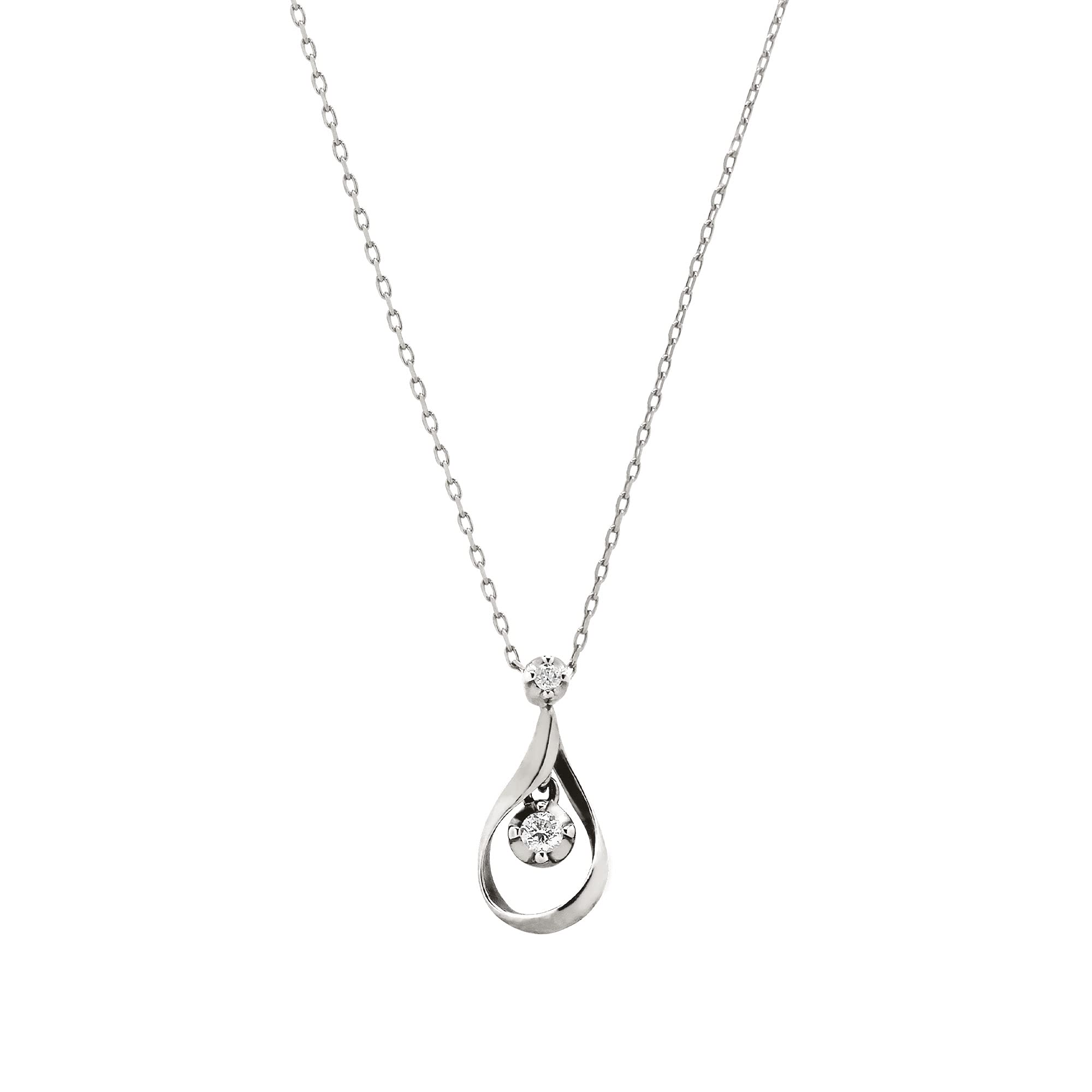 

Necklace K10 White Gold Diamond Drop AJBN132240DI [Official] [Vendome Aoyama]