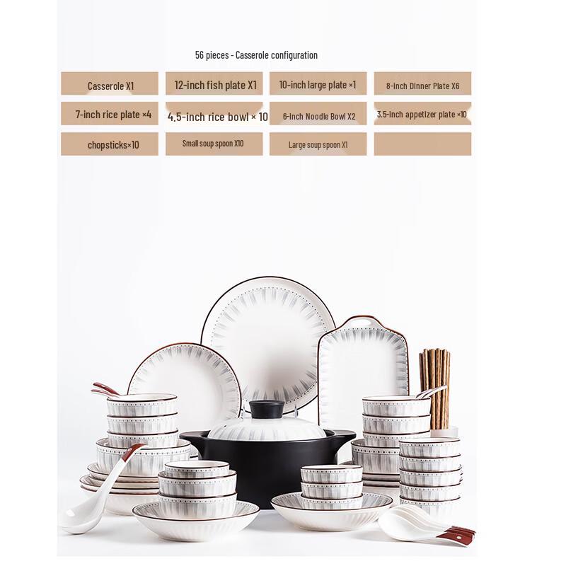 Jingdezhen Ceramic Dinnerware Gift Set
