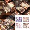 Scrapbooking Collage Junk Journal Decoration Gift Box Tape Sticker Journaling Kits Paper Frame Scrapbooking Supplies