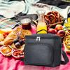 Portable Picnic Bag Large Capacity Food Thermal Box with Adjustable Shoulder Strap Insulated Lunch Bag for Spring Outing Travel