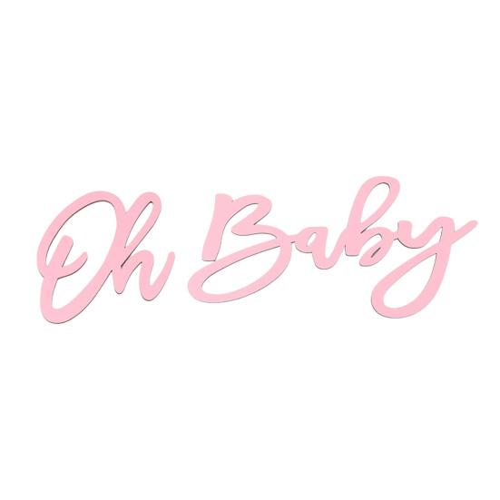 

1 Set Oh Baby Sign Wooden Letter Home Living Room Bedroom Wall Decoration Baby Shower Neutral Gender Reveal Birthday Party Backdrop Decor розовый