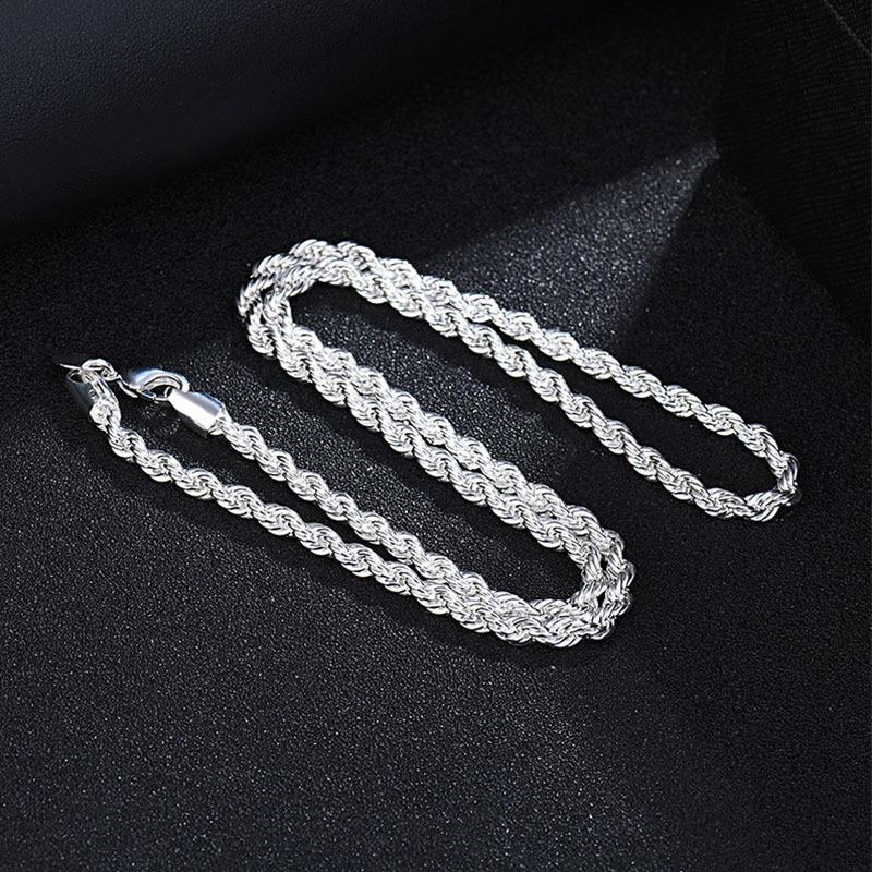 

Аксессуары Мужская одинарная цепочка Корейская версия трендовых украшений Flash Twist Rope Twist ожерелье