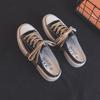 Korean Wild Half -Dragged A Lazy Pedal Canvas Shoes Without Heel