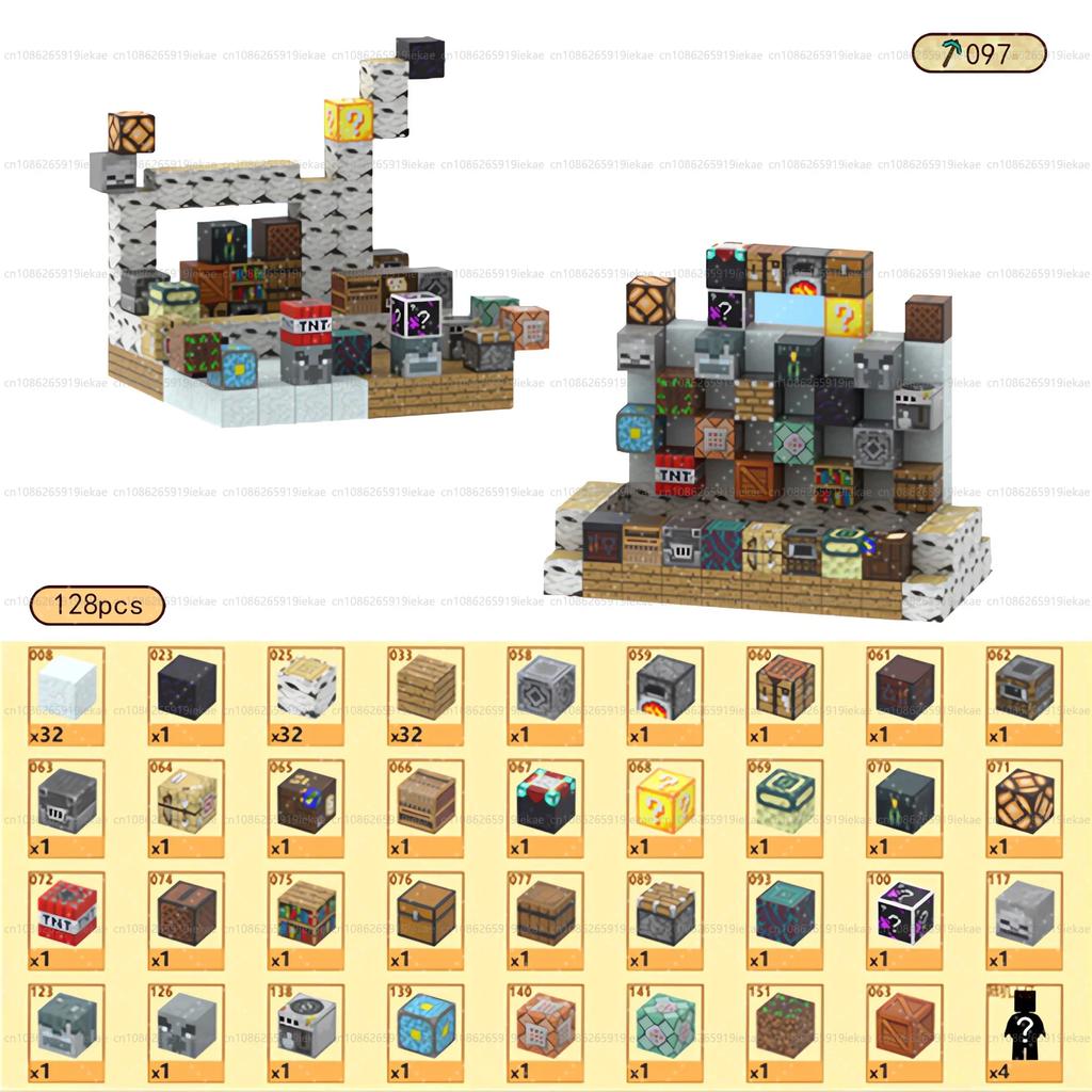 Magnetische Bausteine Mine Welt Magnetwürfel Set für Junge Mädchen Kind Alter 3+ DIY Modell Kinder Stem Montessori Sensorisches Spielzeug Geschenk