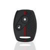 2 Buttons Silicone Car Remote Key Fob Case For Honda Civic 4D Jazz Gr8 Cr-V Srv Frv Fit Csx Chord 7 Accord Emblem Extra Screw